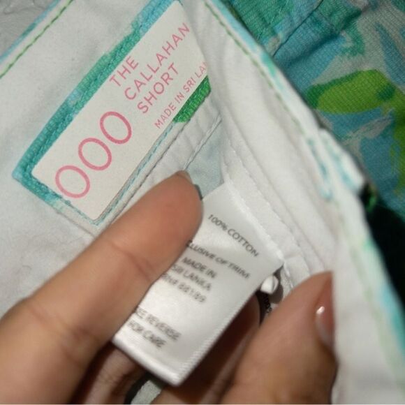 Lilly Pulitzer Blue First Impressions Print Callahan Shorts Size‎ 000 (XXS) - Picture 7 of 9